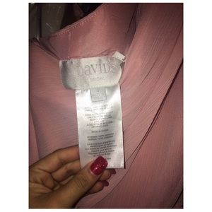 Long one shoulder crinkle chiffon dress